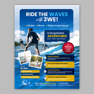 Flyer Design by debdesign for 3WE AdVentures, LLC | Design: #35012691
