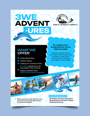 Flyer Design by Graphic Guy for 3WE AdVentures, LLC | Design #35001335