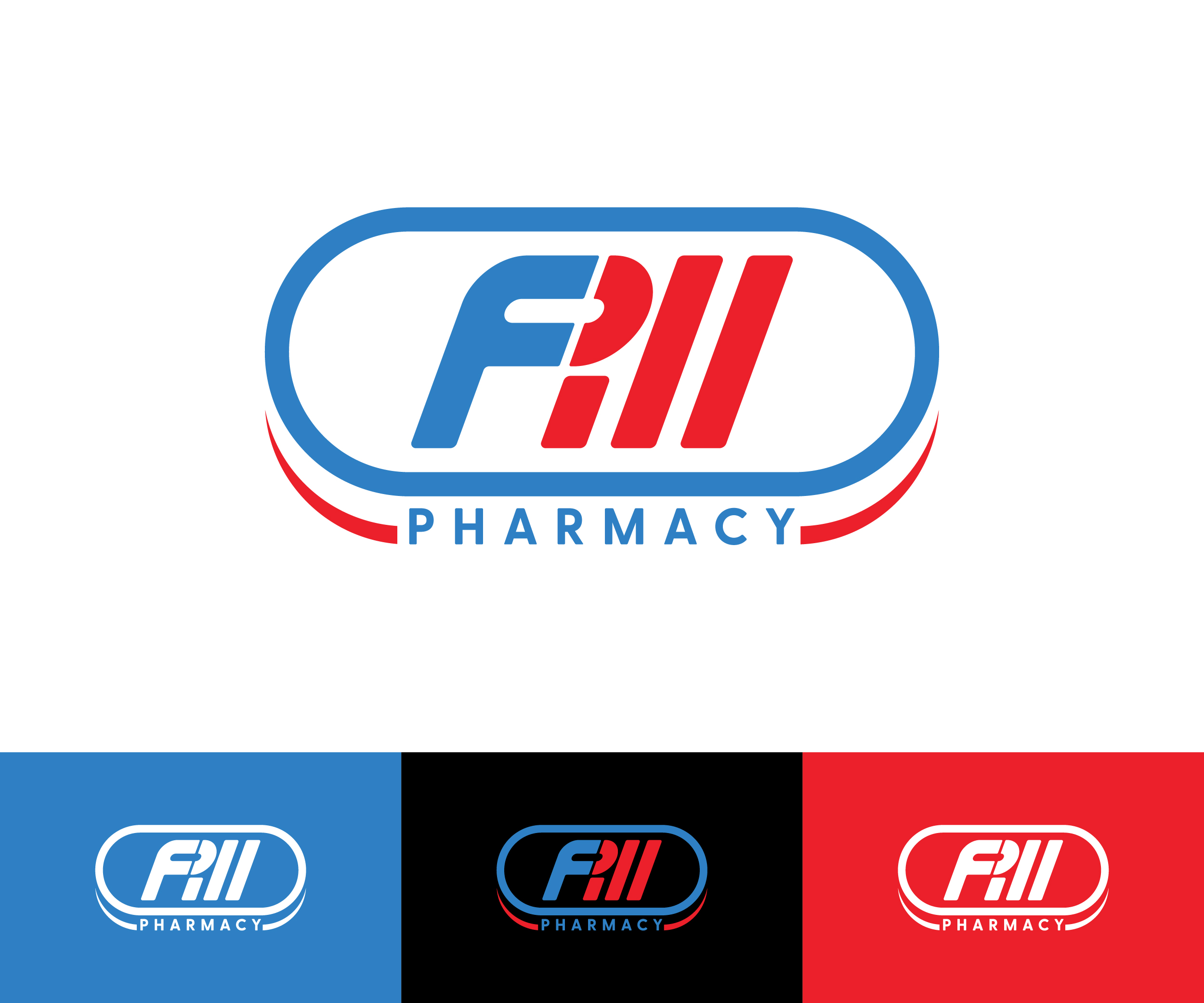 Logo Design by Oumazu for Fill Pill Pharmacy | Design #35008190