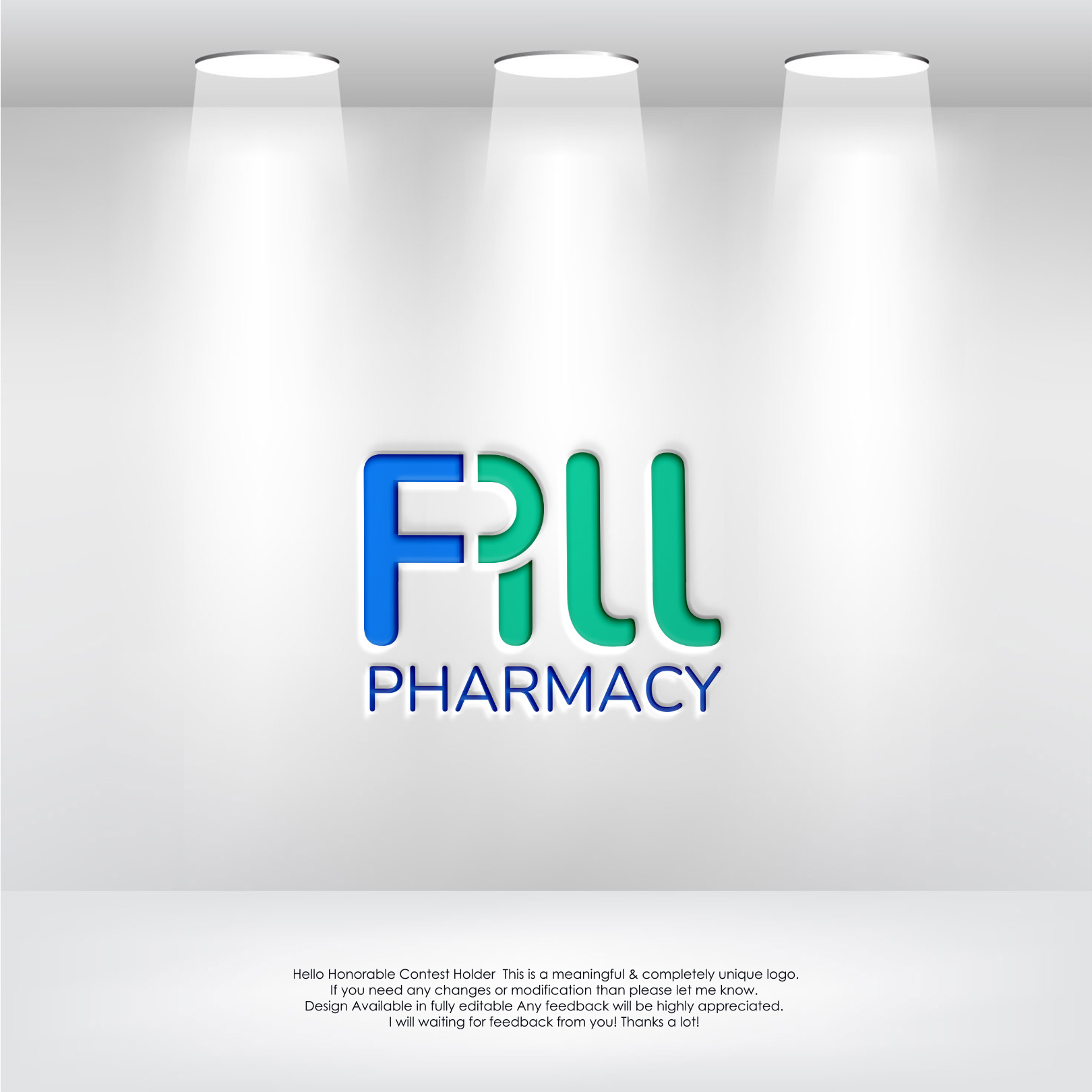 Logo Design by LogoEon for Fill Pill Pharmacy | Design #34996196