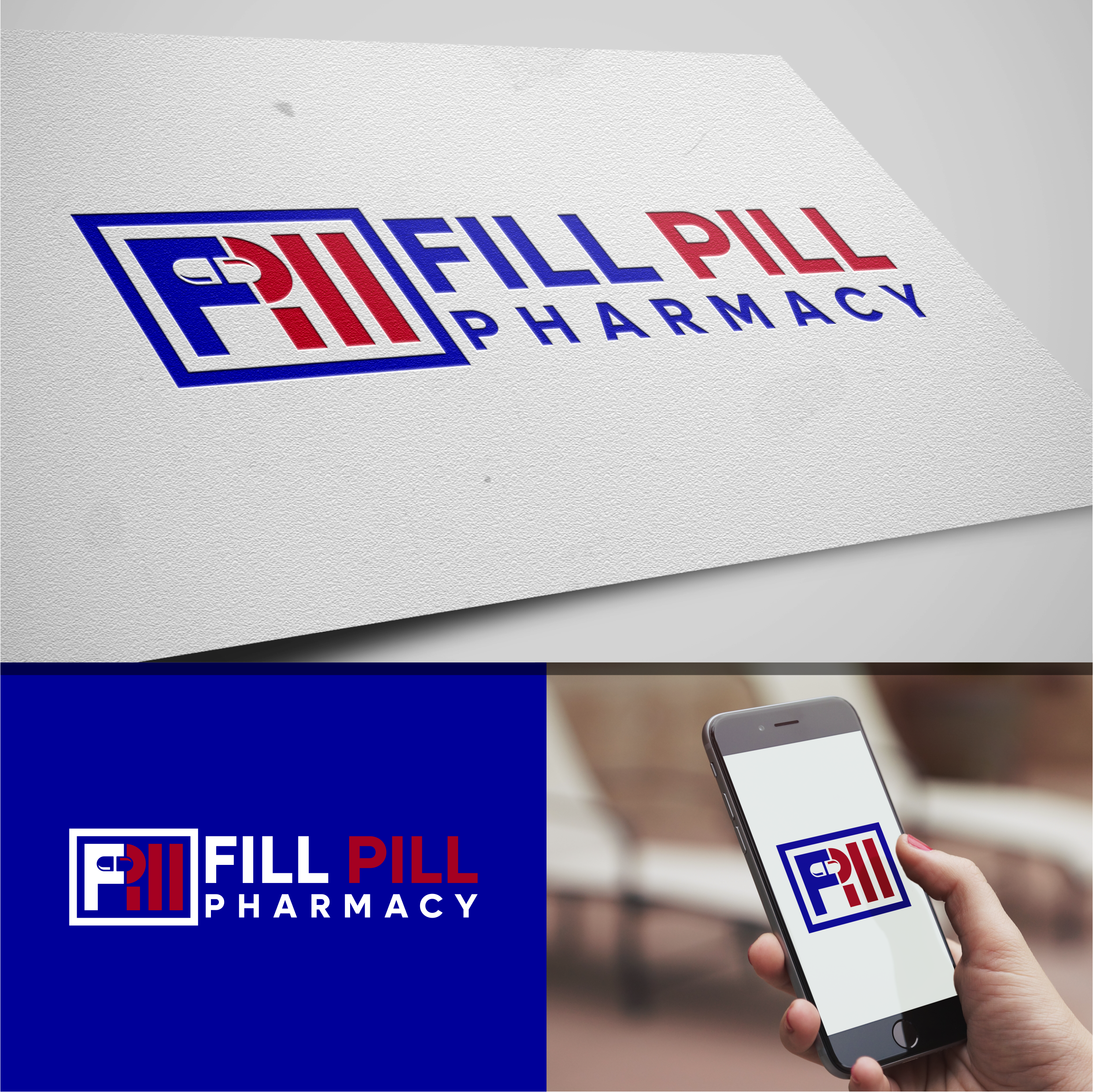 Logo Design by ghillvan for Fill Pill Pharmacy | Design #35021602