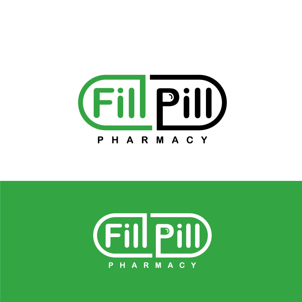 Logo Design by Maria's Creation for Fill Pill Pharmacy | Design #34994799