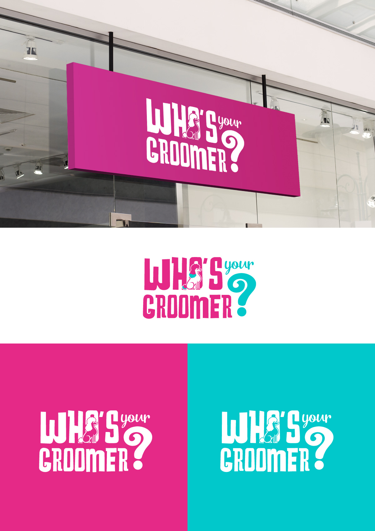 Logo Design by Sergio Coelho for Who's Your Groomer | Design #35004513