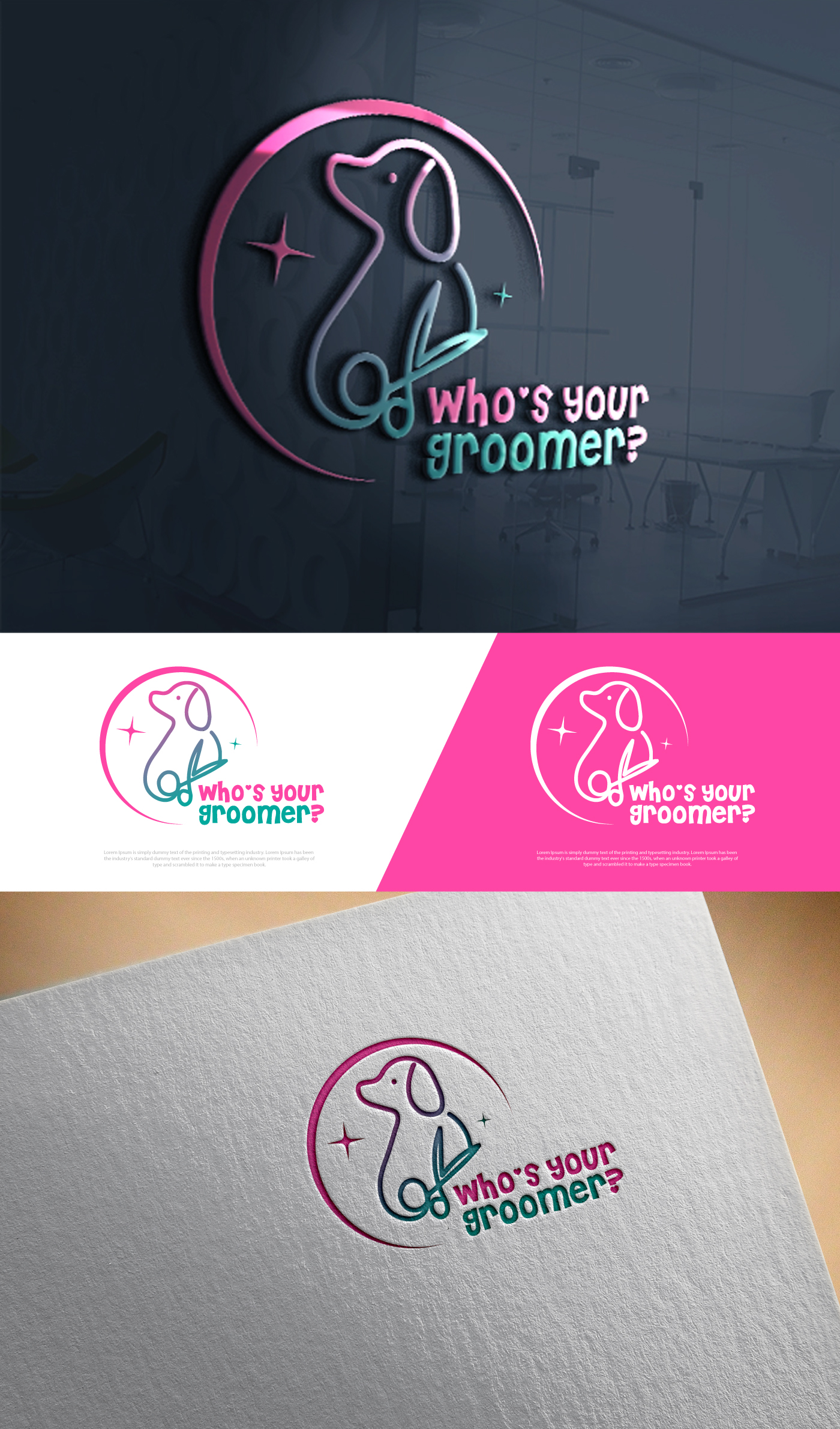 Logo Design by Cool-Designer for Who's Your Groomer | Design #34999803