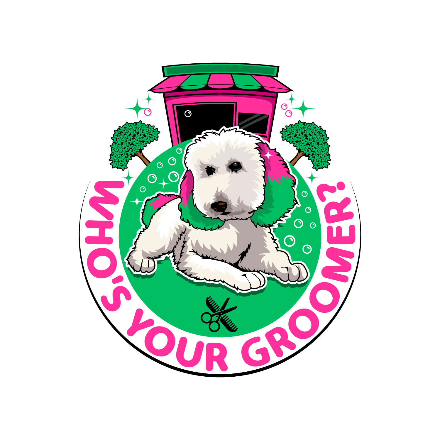 Logo Design by LAXMI DESIGNHUB for Who's Your Groomer | Design #35010047
