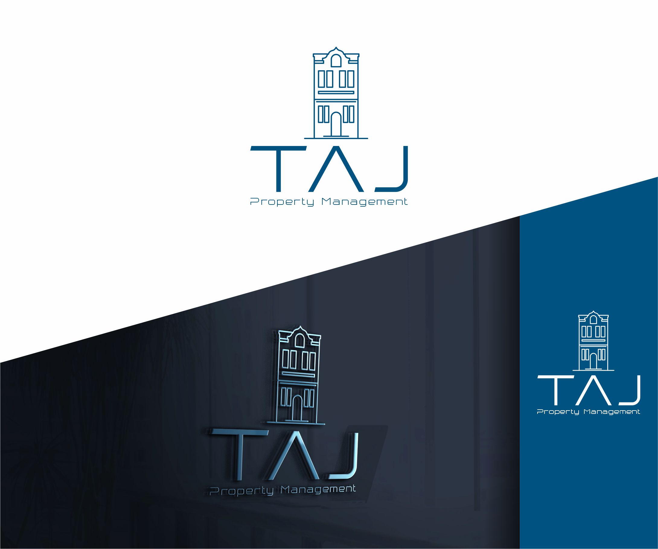 Logo Design by alkaline for TAJ Property Management | Design #34999197