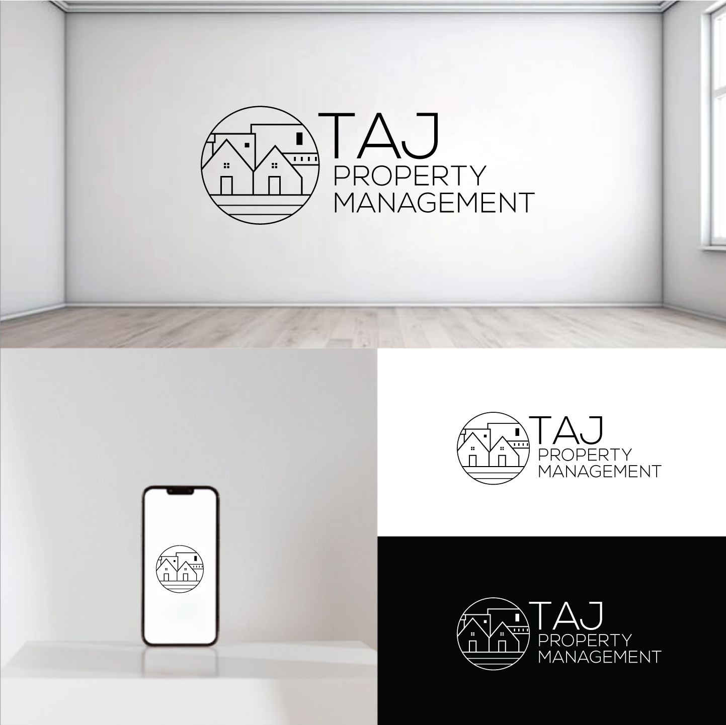 Logo Design by step forward 2 for TAJ Property Management | Design #34999109