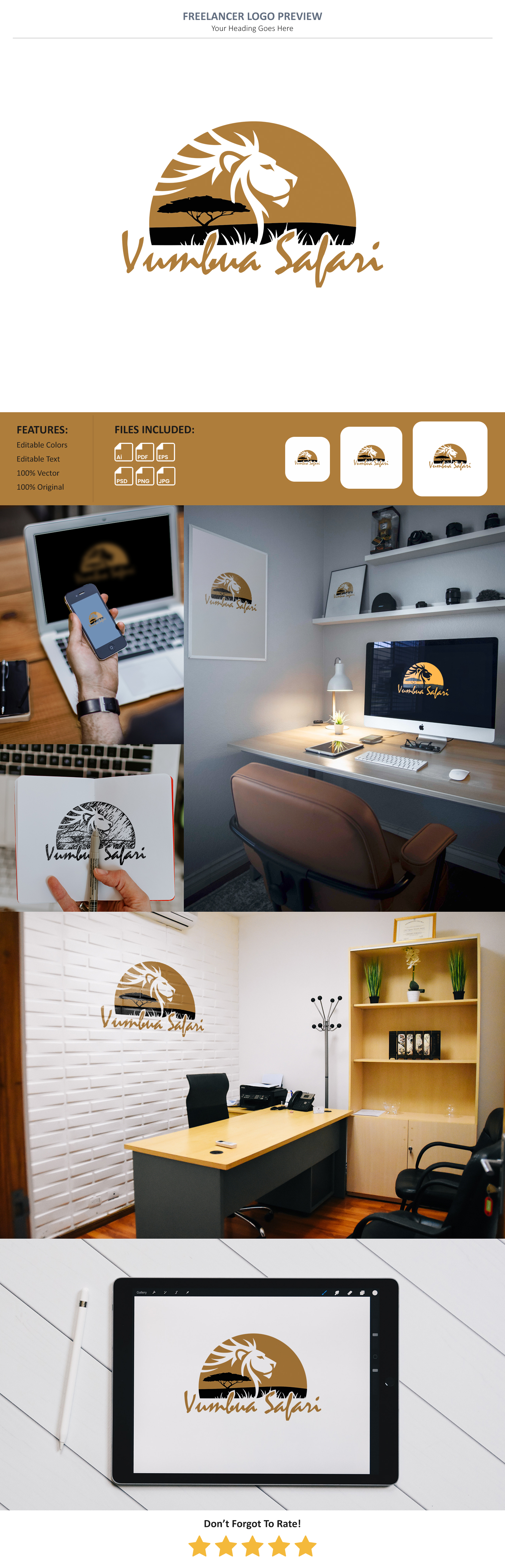 Diseño de Logo por VectorForge para Vumbua Travel and Safari Company Limited | Diseño #35004531