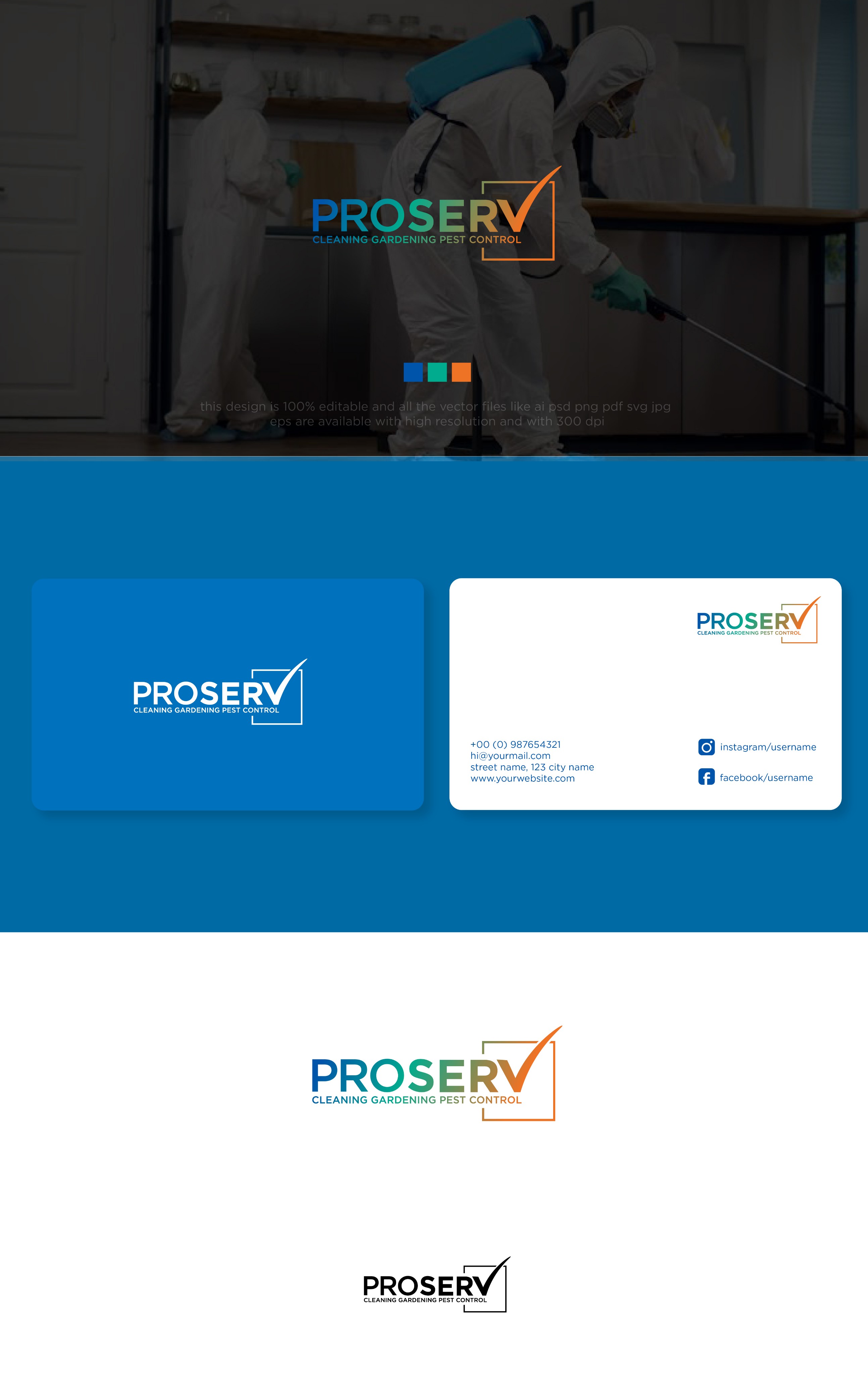 Logo Design by chilliebird studio for ProService | Design #35158547