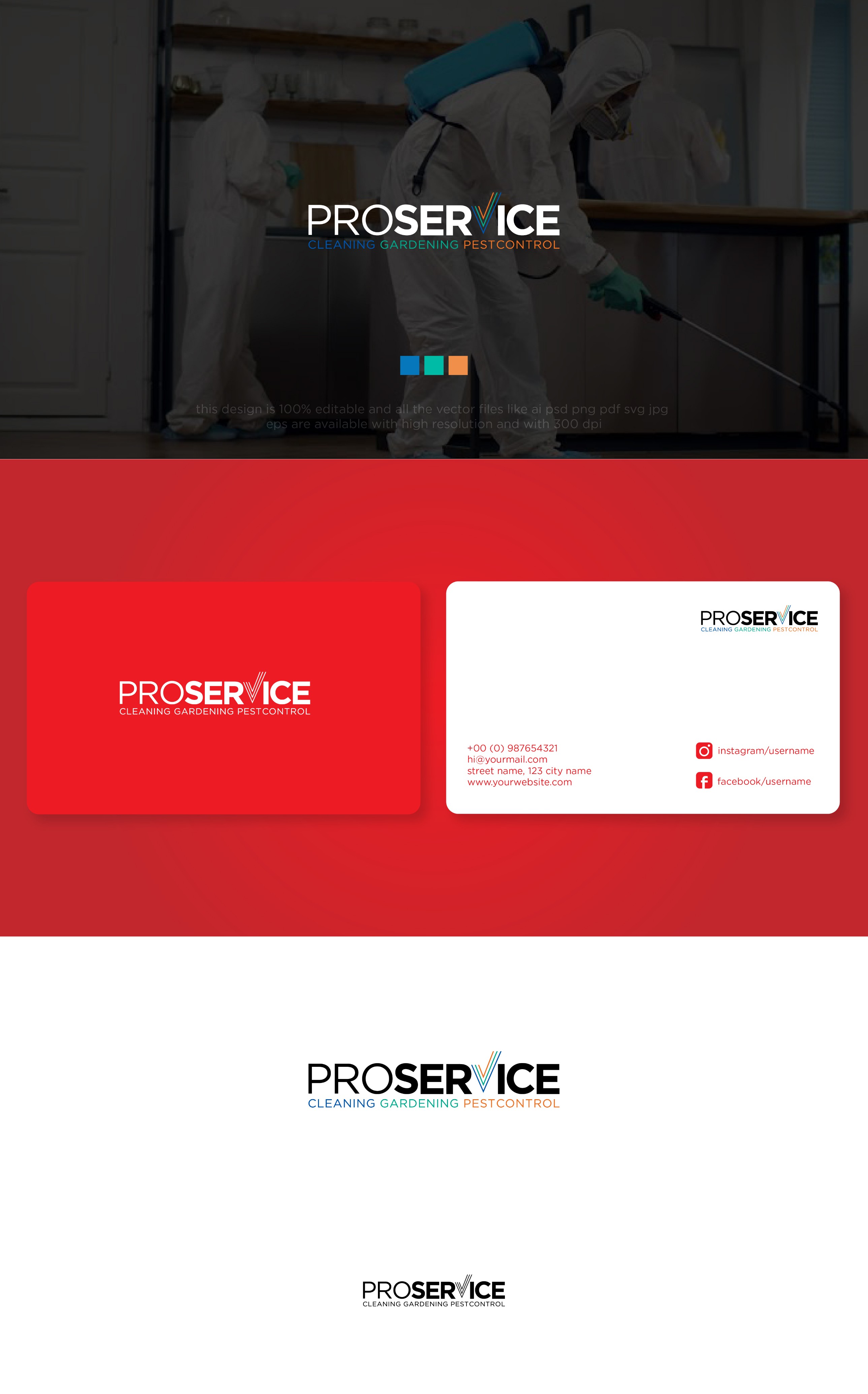 Logo Design by chilliebird studio for ProService | Design #35169855