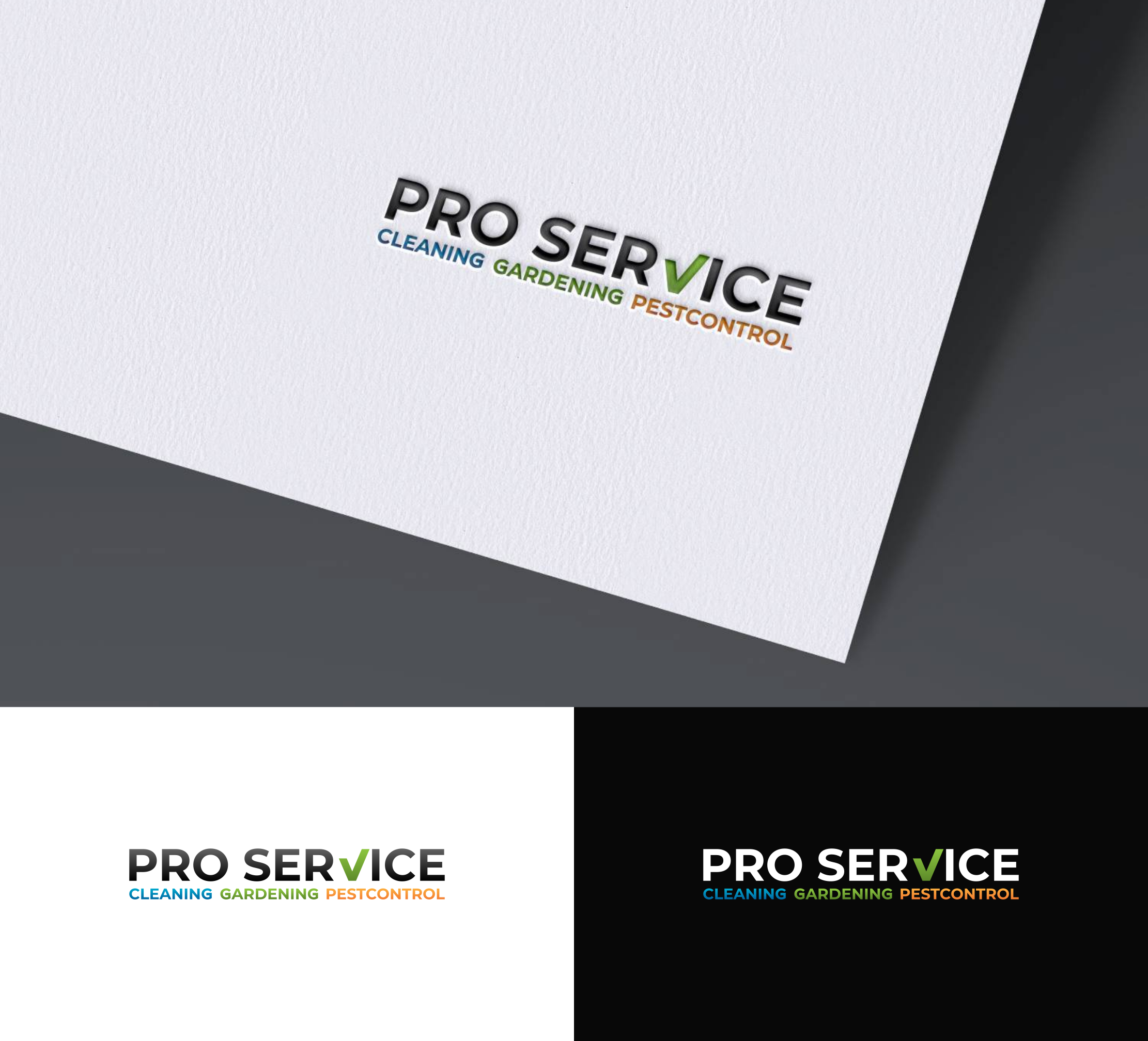 Logo Design by Abu Zaid Design for ProService | Design #35088428