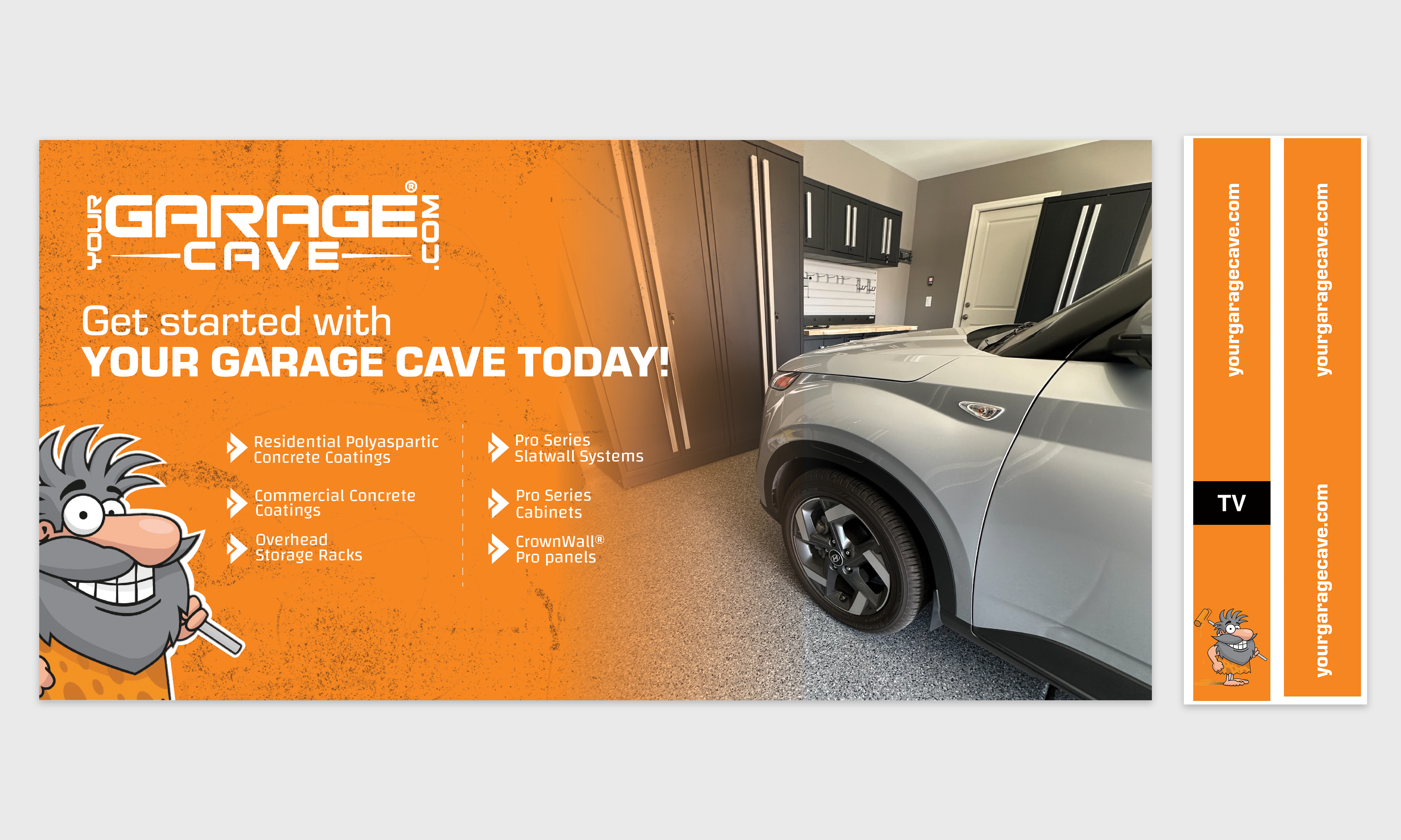 Graphic Design by Sun Creative for Your Garage Cave LLC | Design #35014963