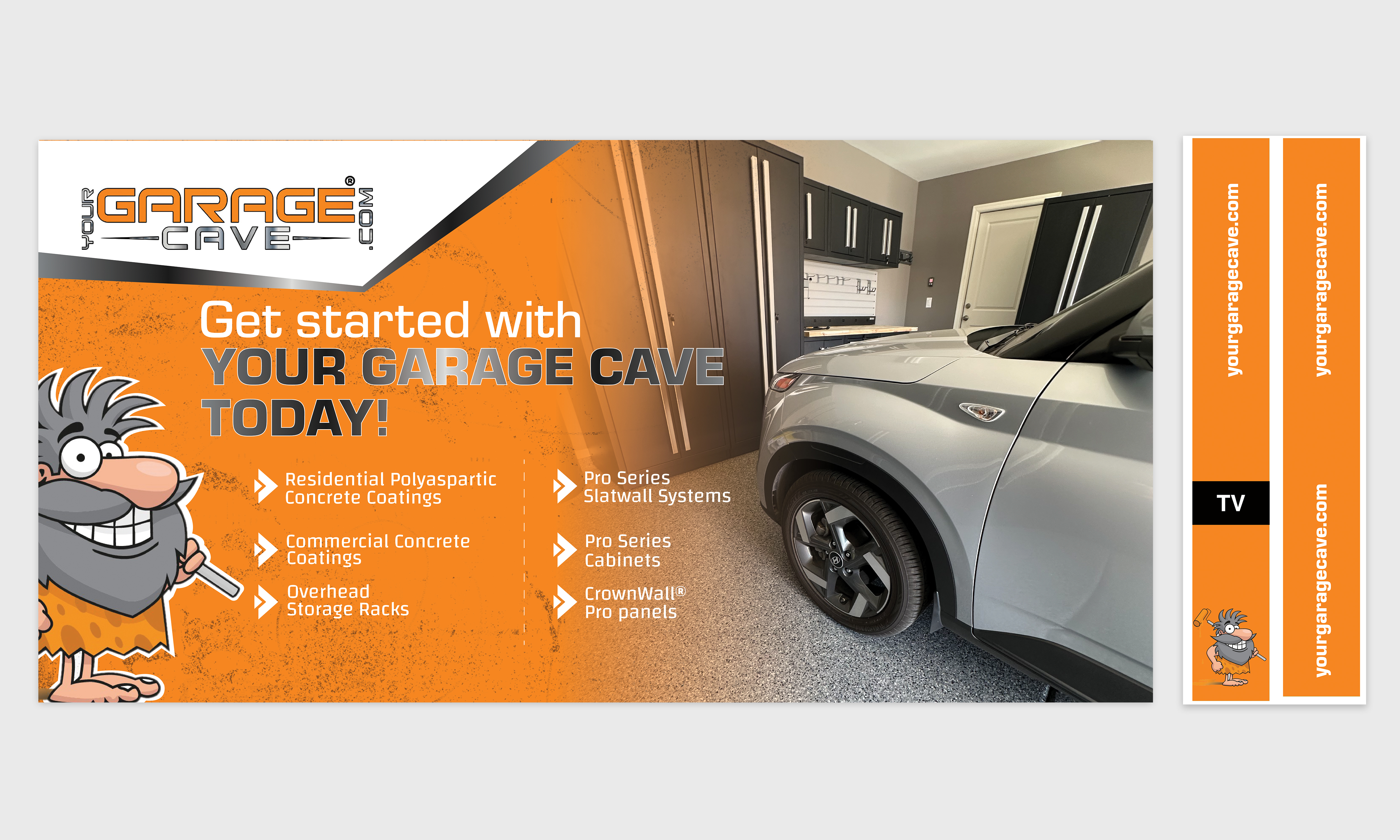 Graphic Design by Sun Creative for Your Garage Cave LLC | Design #35035569