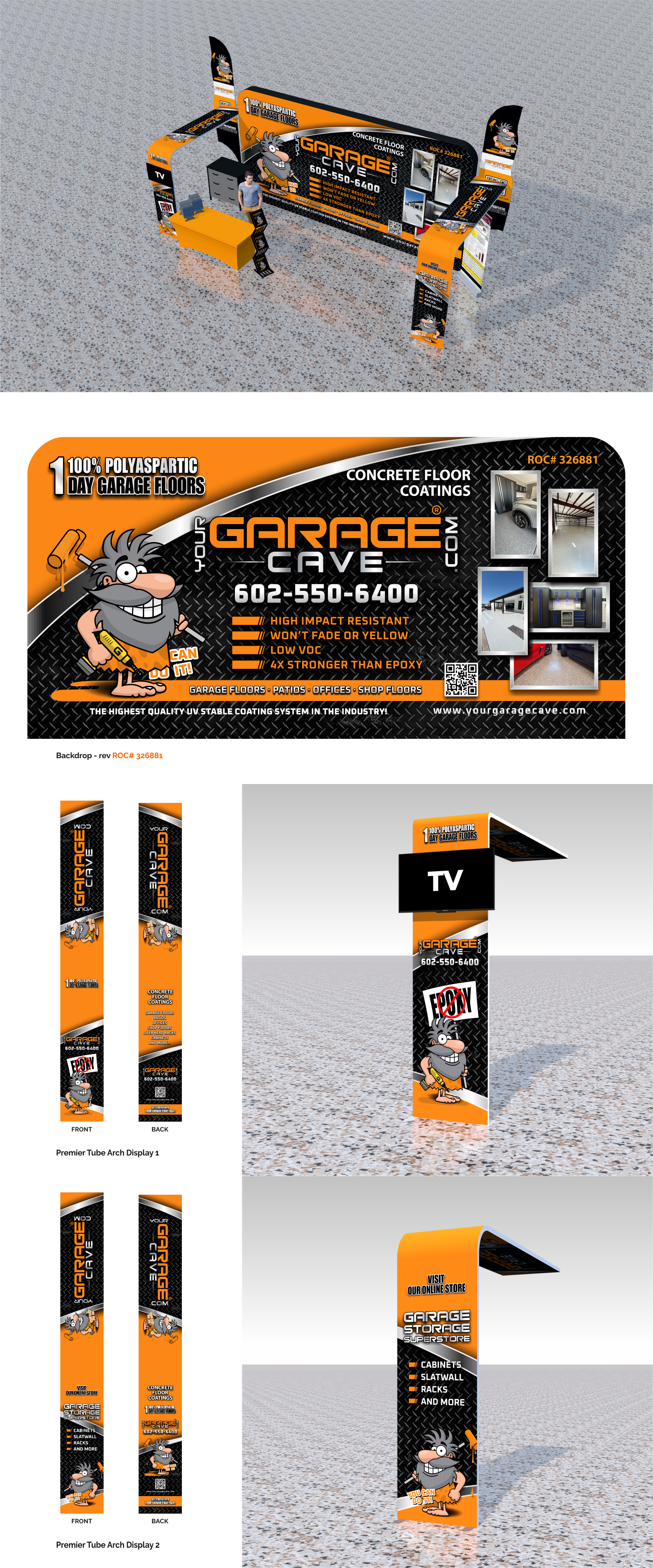 Graphic Design by Ainabe for Your Garage Cave LLC | Design #35128264
