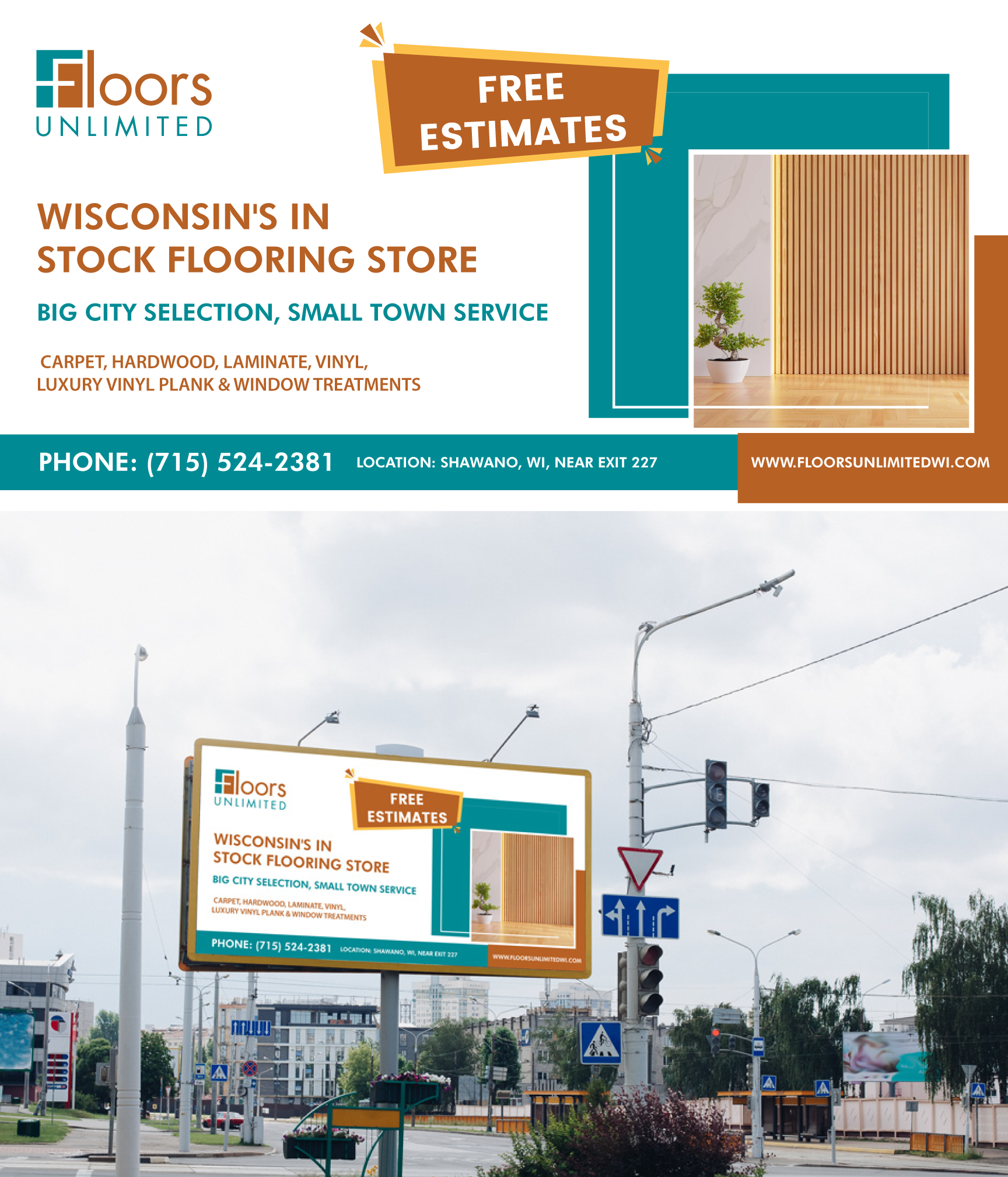 Design de Panneau par RA-bica pour Floors Unlimited | Design #35013209