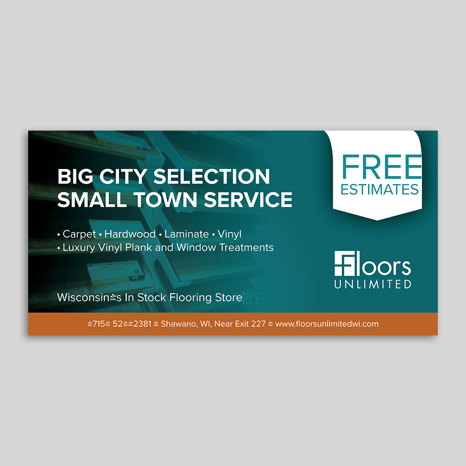 Billboard Design by YourLogoMaster for Floors Unlimited | Design #35016558