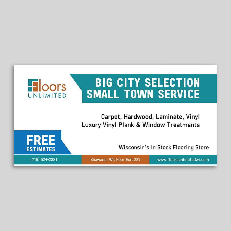 Werbetafel-Design von YourLogoMaster für Floors Unlimited | Design #35016559