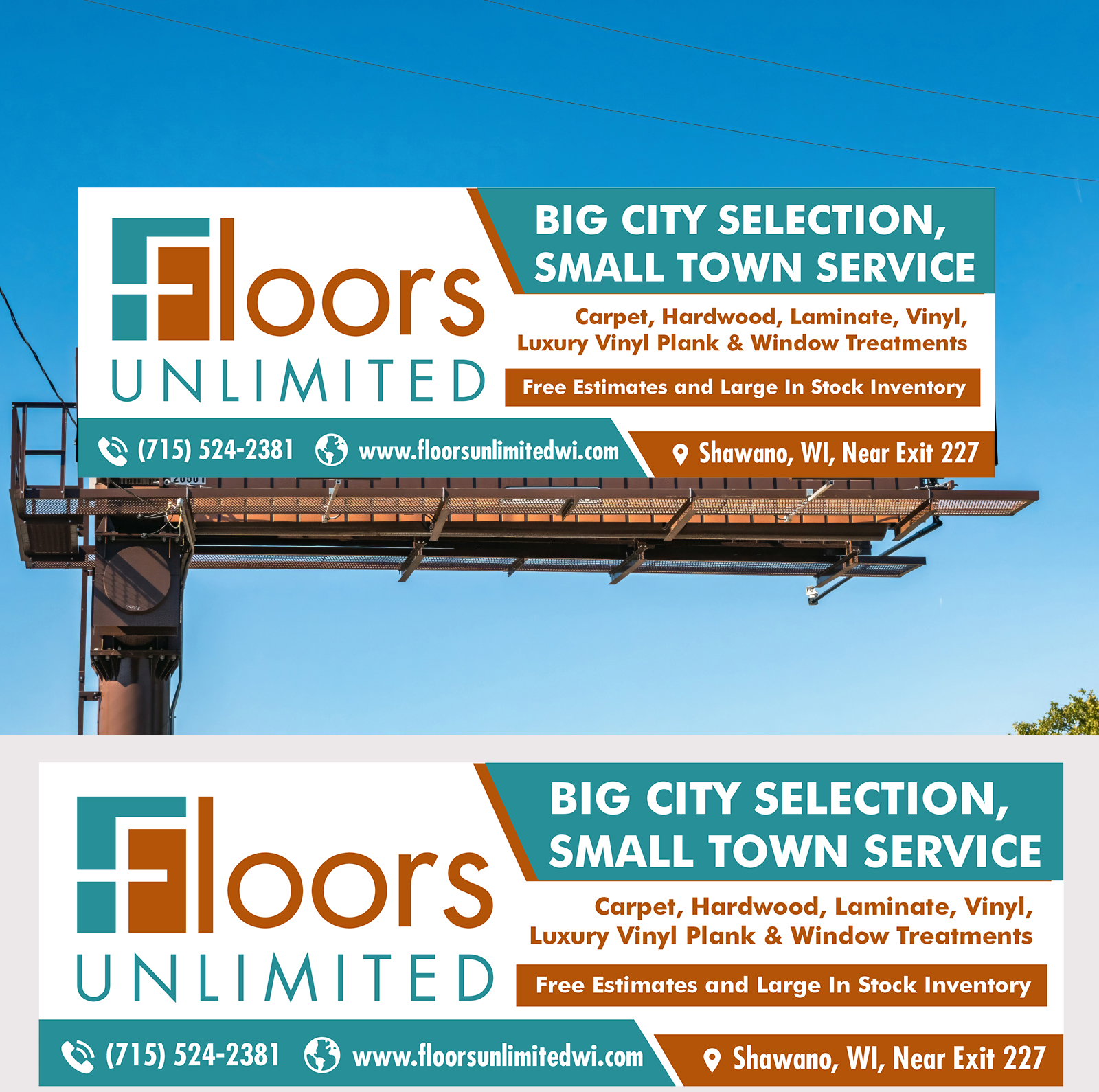 Design de Panneau par freelancer75 pour Floors Unlimited | Design #35008675