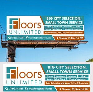 Werbetafel-Design von freelancer75 für Floors Unlimited | Design: #35008691