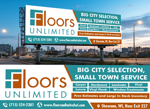 Werbetafel-Design von freelancer75 für Floors Unlimited | Design: #35009205