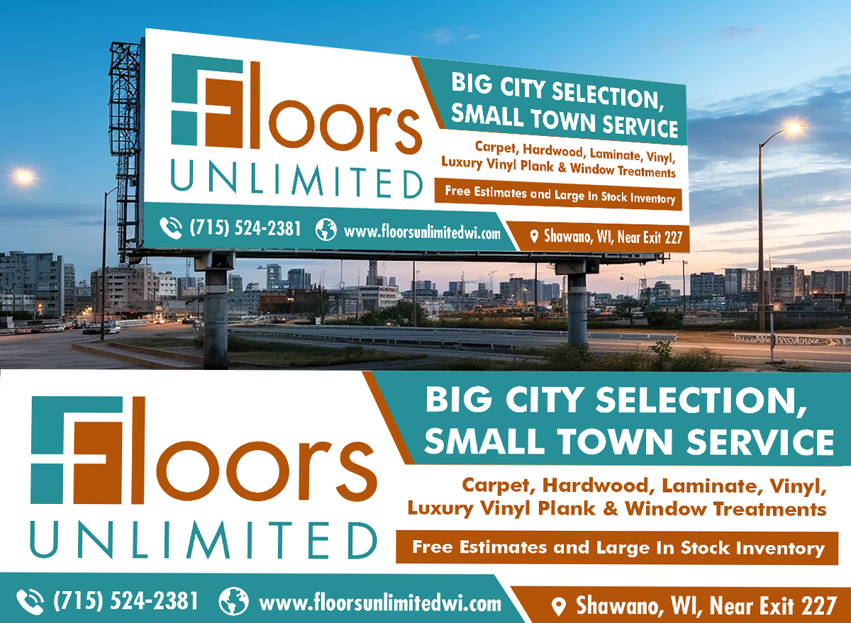 Werbetafel-Design von freelancer75 für Floors Unlimited | Design #35009212