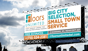 Design de Panneau par VCreativeidea pour Floors Unlimited | Design : #35026934