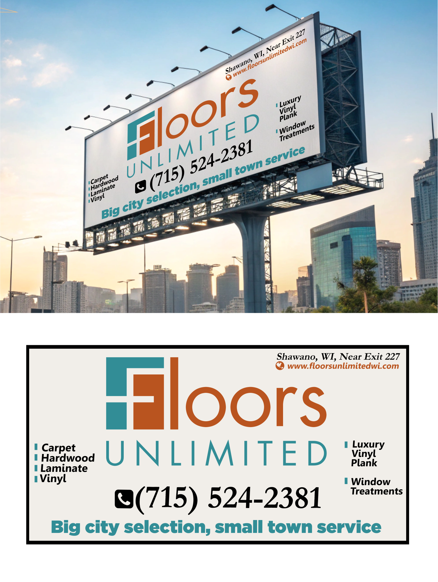 Design de Panneau par elveneclipse pour Floors Unlimited | Design #35020704