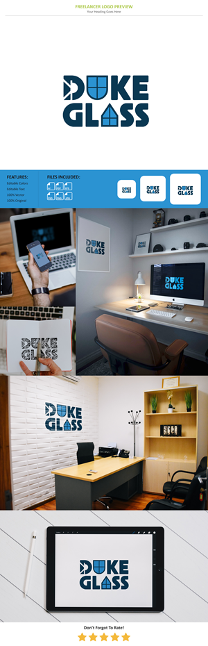 Logo Design by VectorForge for Duke Glass | Design: #35016722