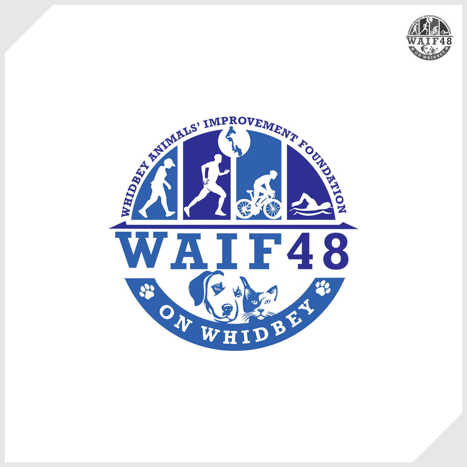 Logo Design by IDesign1606 for Whidbey Animals' Improvement Foundation (WAIF) | Design #35014538