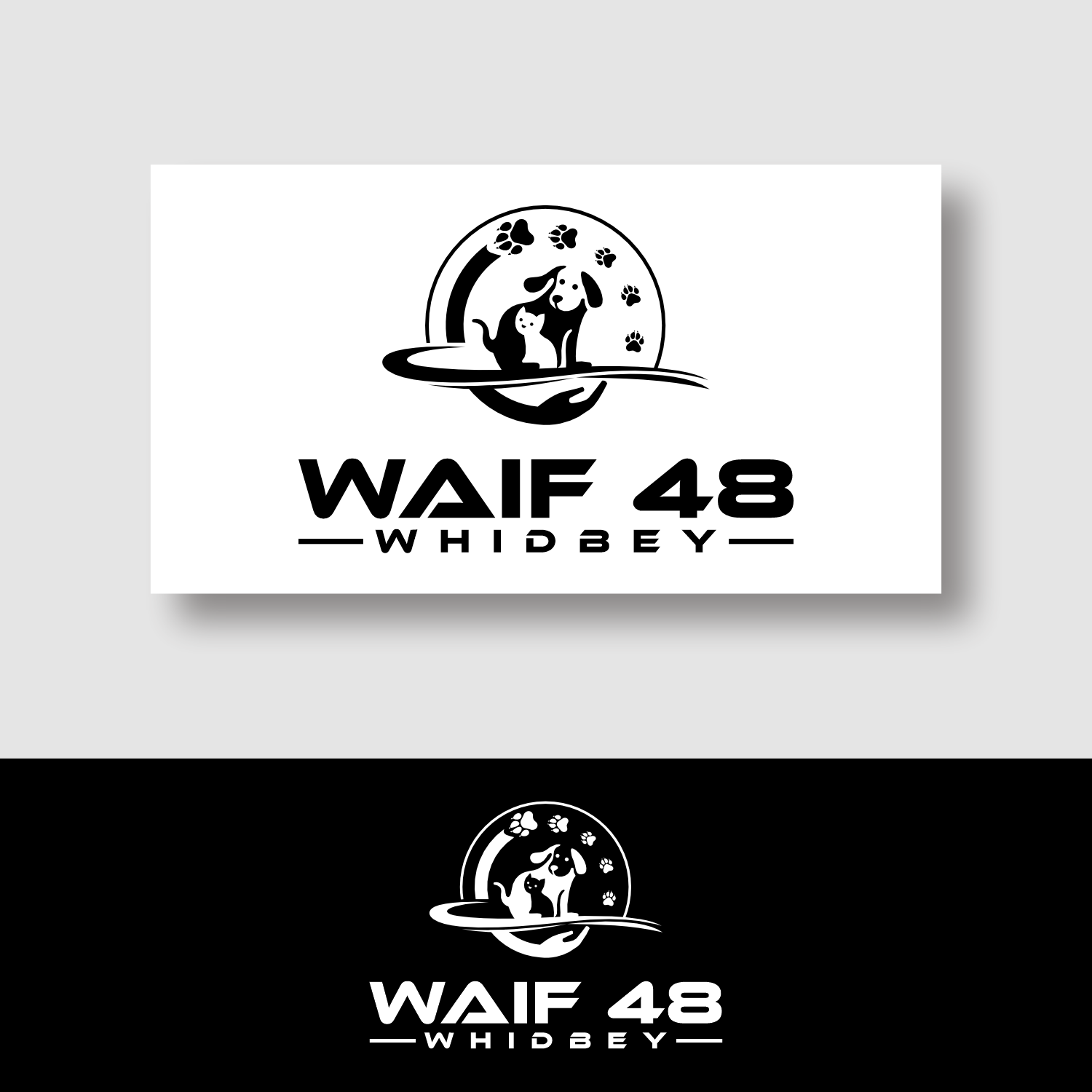 Logo Design by ganesaputu for Whidbey Animals' Improvement Foundation (WAIF) | Design #35018756