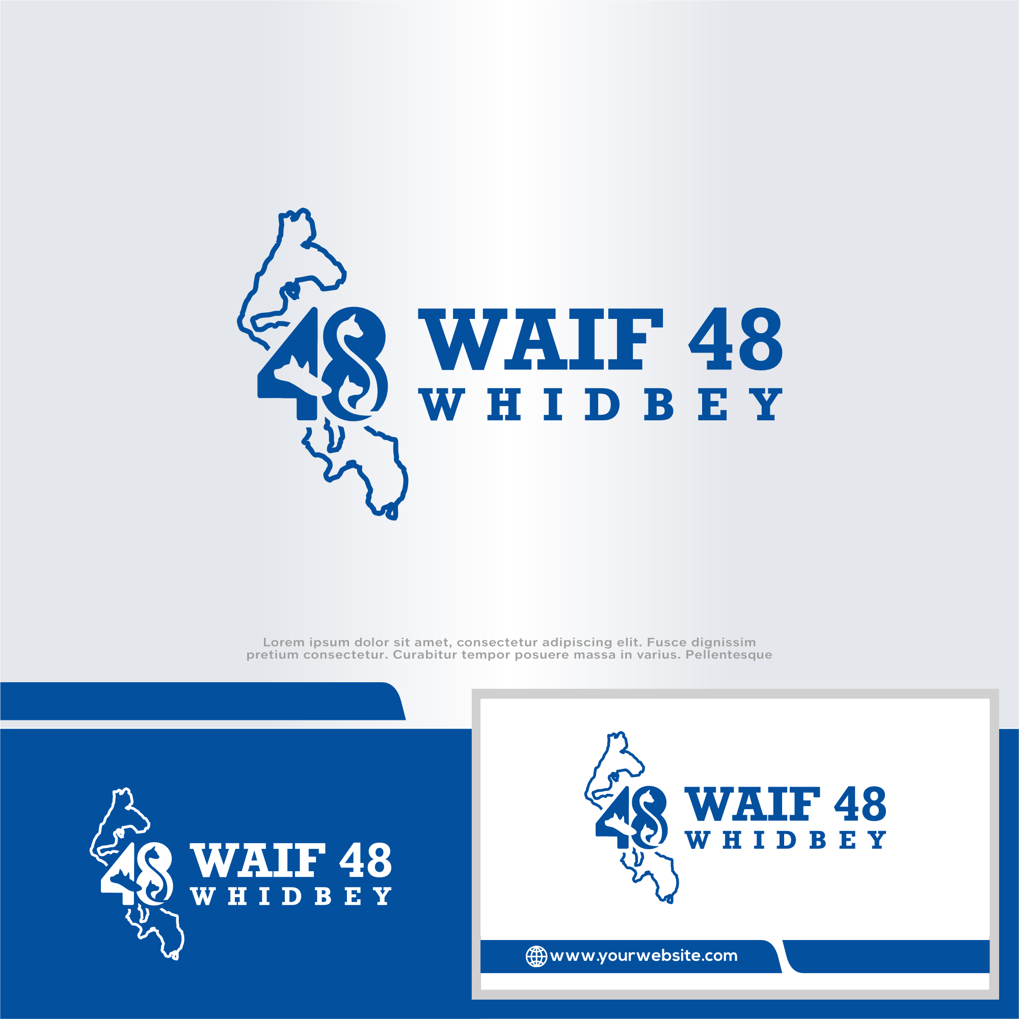 Logo Design by win it for Whidbey Animals' Improvement Foundation (WAIF) | Design #35014938