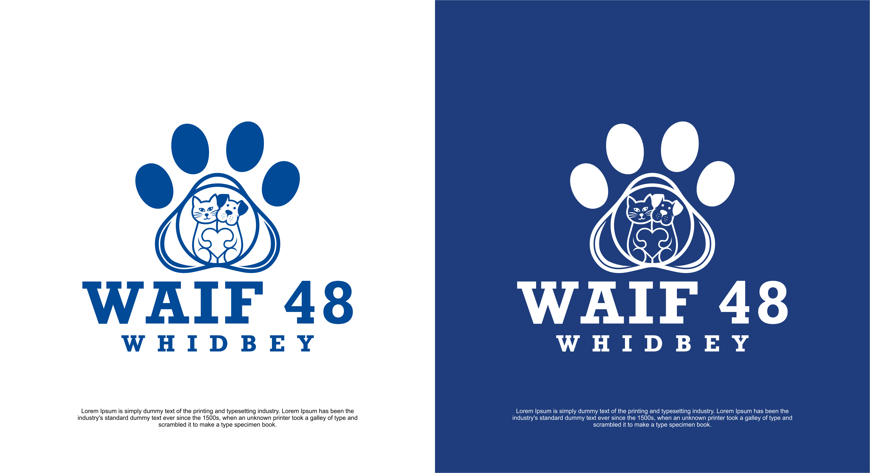 Diseño de Logo por element2 para Whidbey Animals' Improvement Foundation (WAIF) | Diseño #35011533