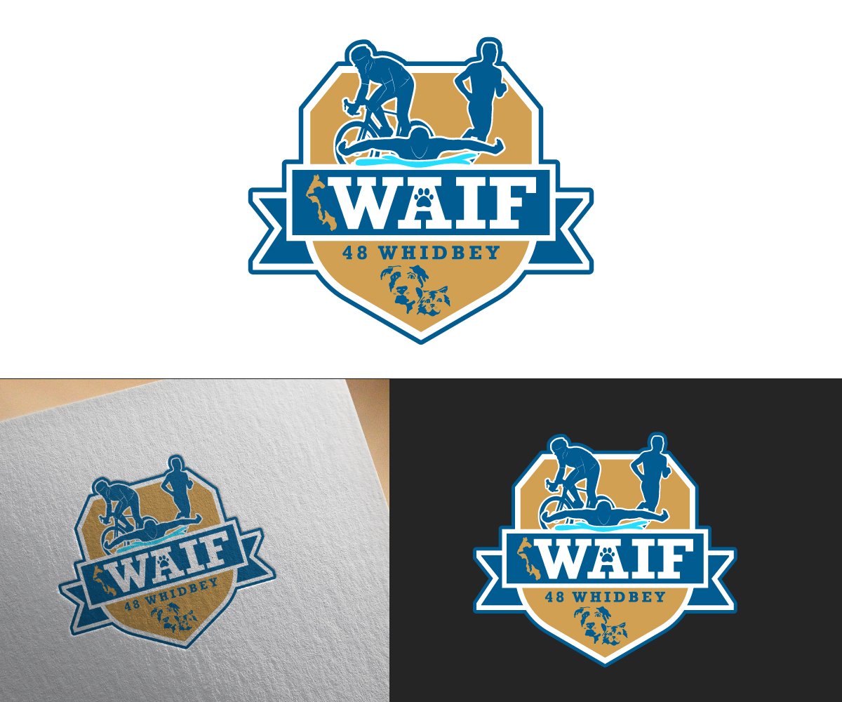 Logo Design by Ansh Design for Whidbey Animals' Improvement Foundation (WAIF) | Design #35015217