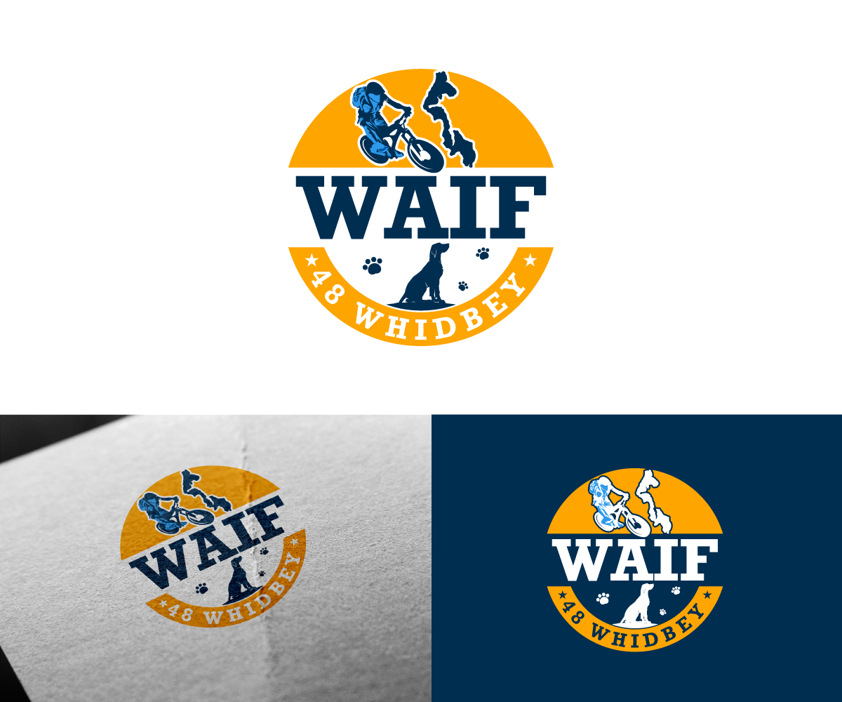 Logo Design by Ansh Design for Whidbey Animals' Improvement Foundation (WAIF) | Design #35015223