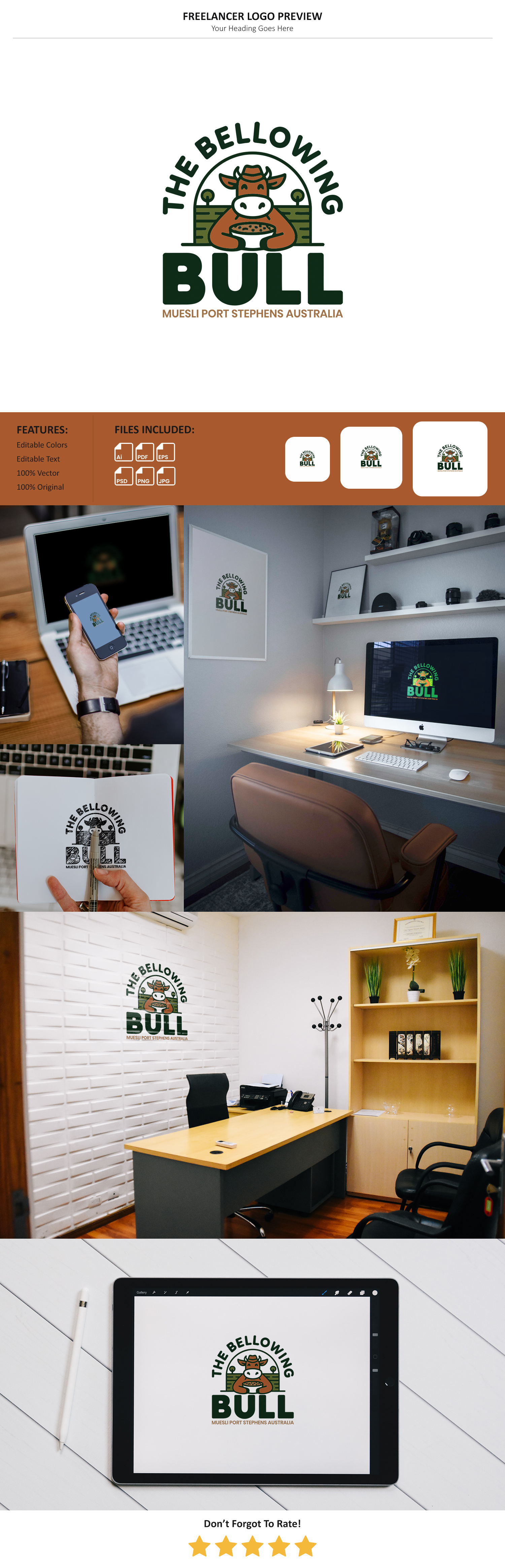 Design de Logo par VectorForge pour The bellowing bull | Design #35017313