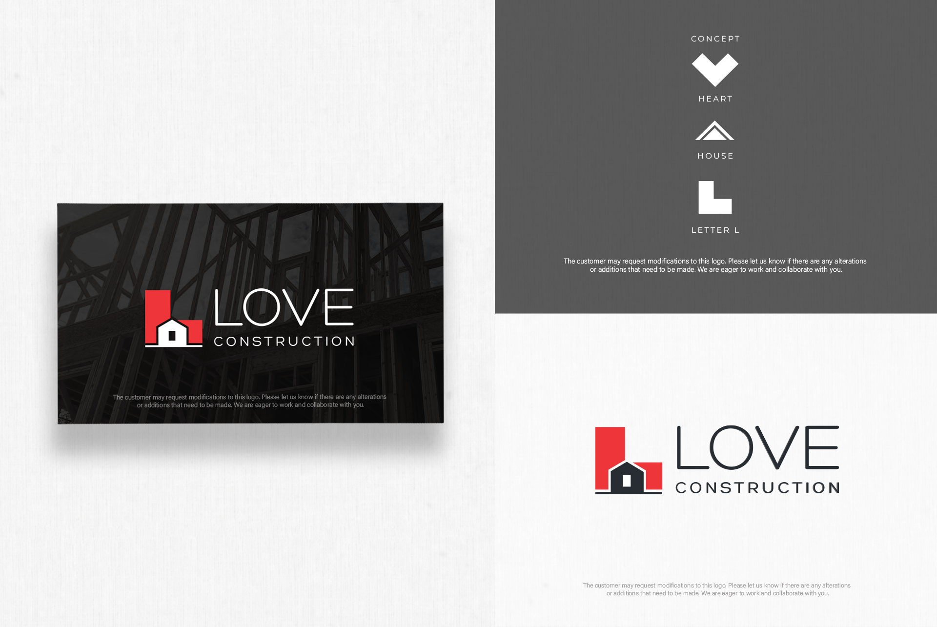 Logo Design by Locke+ for Love Construction | Design #35026932