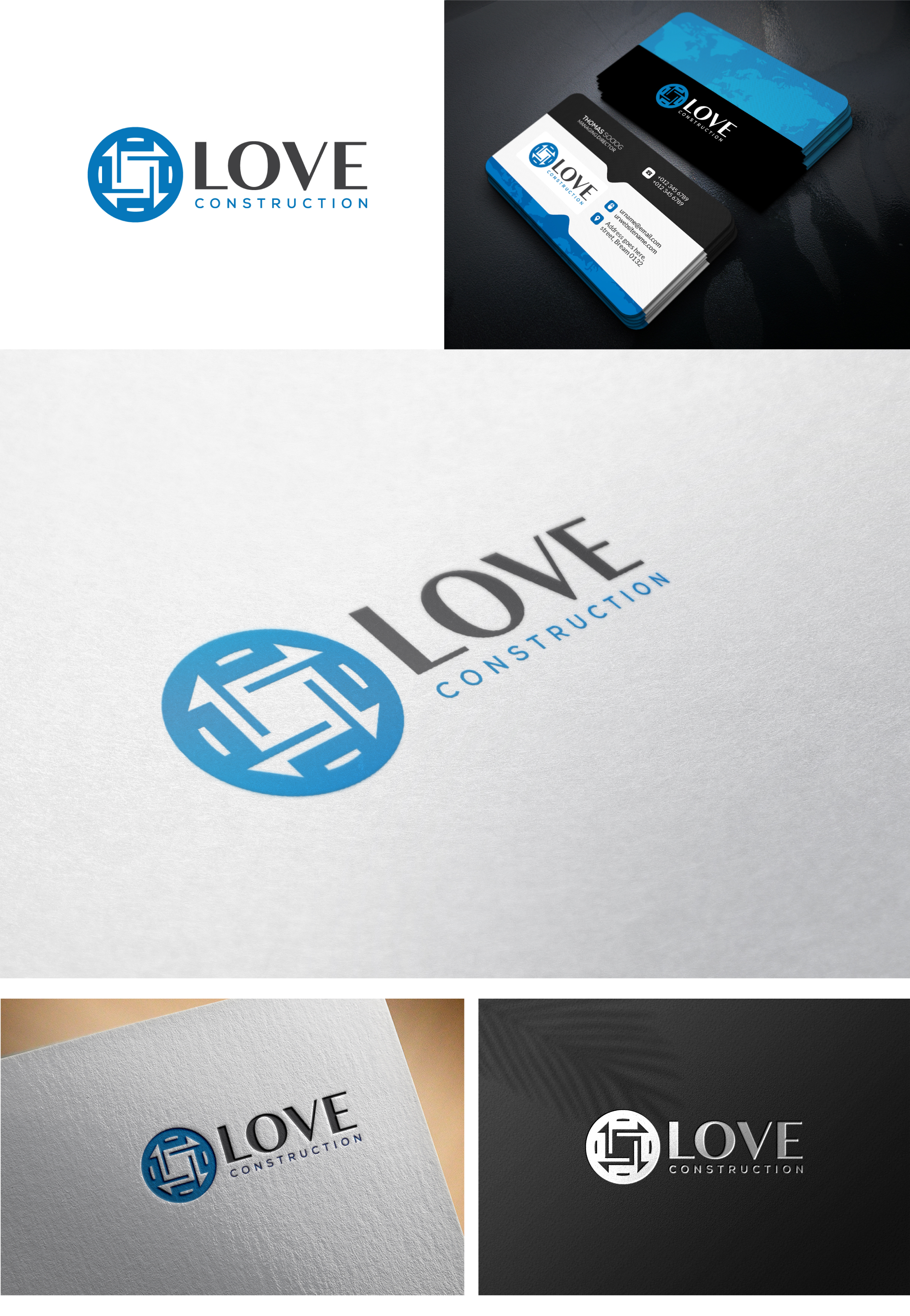 Logo Design by Tube light for Love Construction | Design #35039565