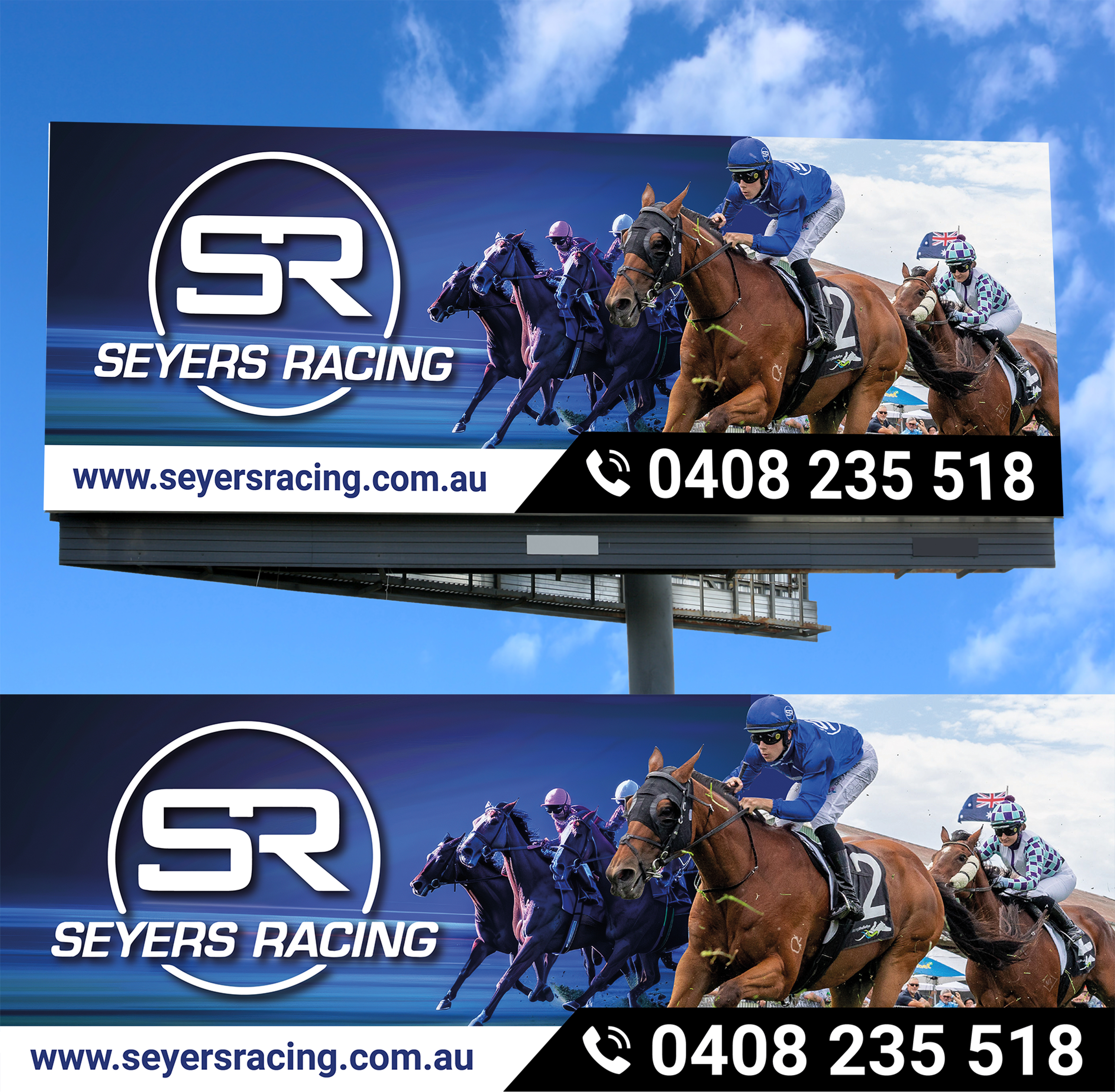 Signage Design by WrapTonic24 for Seyers racing | Design #35020052