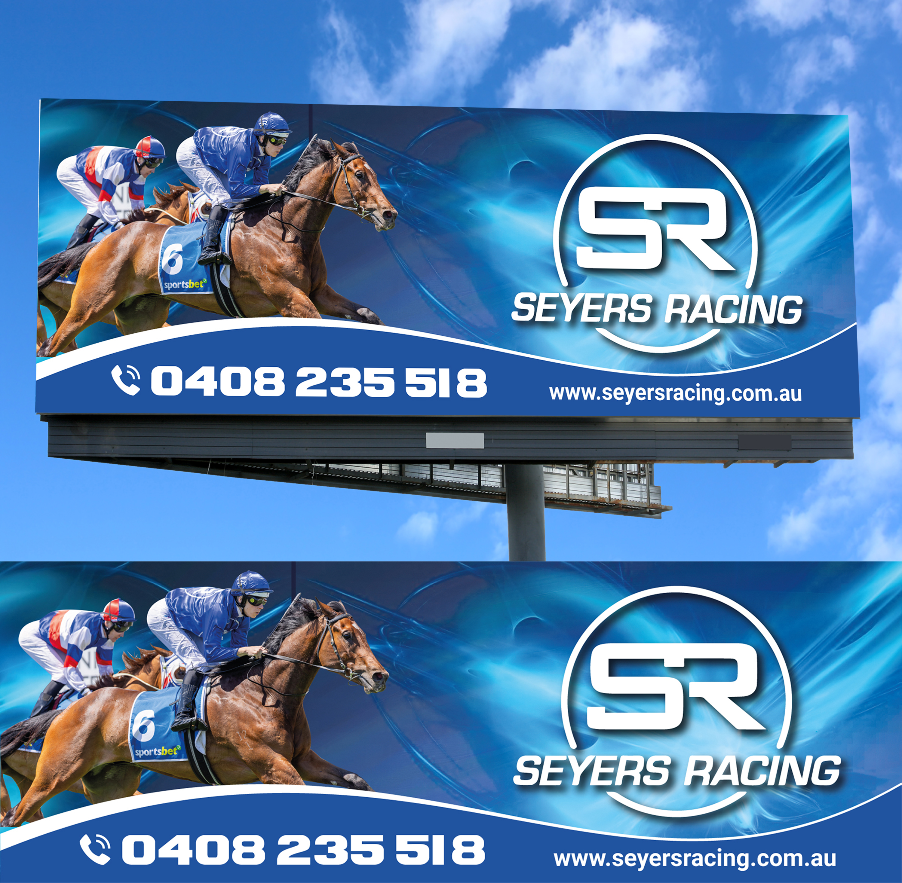 Signage Design by WrapTonic24 for Seyers racing | Design #35020053