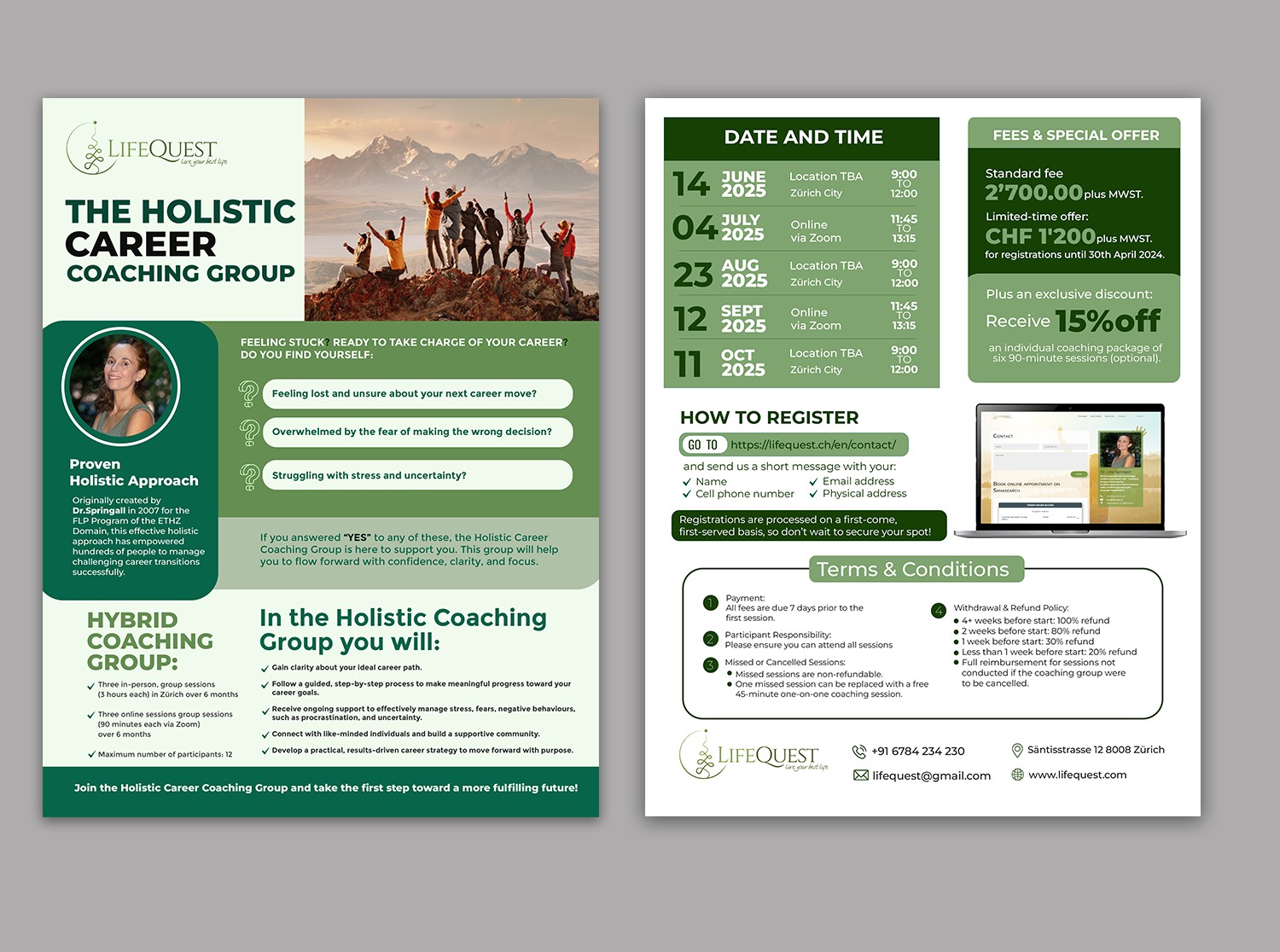 Flyer Design by debdesign for LifeQuest | Design #35026684