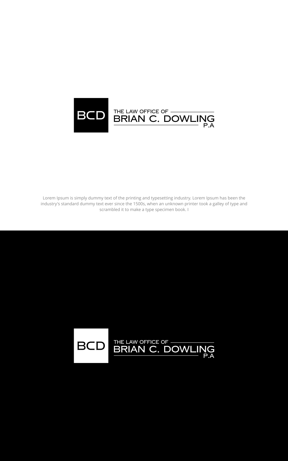 Logo Design by SanaPixel for The Law Office of Brian C. Dowling, P.A. | Design #35030072