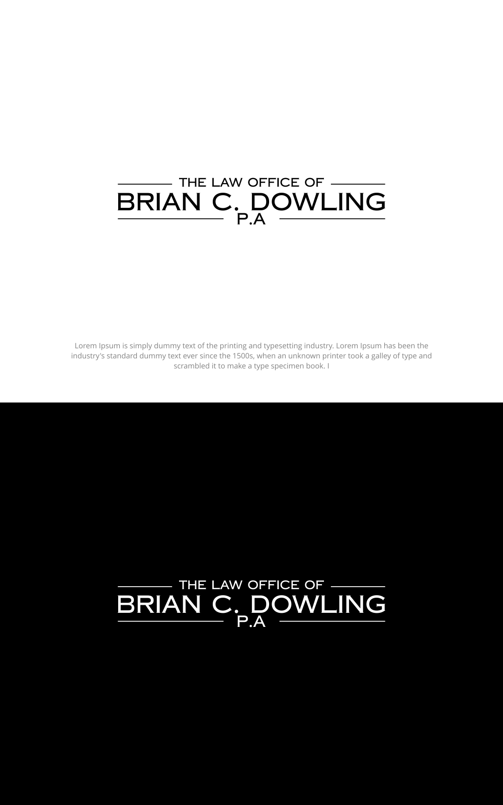 Logo Design by SanaPixel for The Law Office of Brian C. Dowling, P.A. | Design #35030074