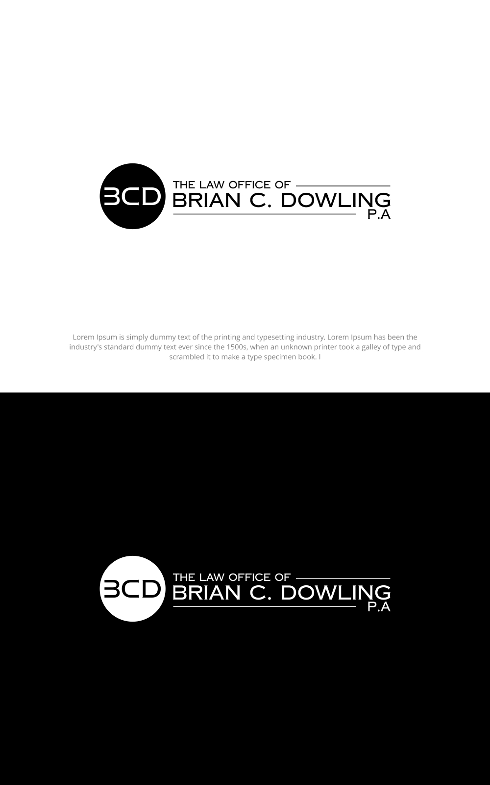 Logo Design by SanaPixel for The Law Office of Brian C. Dowling, P.A. | Design #35030075