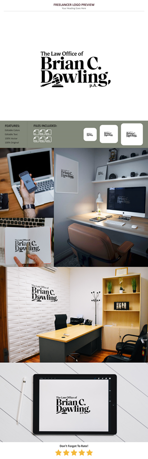 Logo Design by VectorForge for The Law Office of Brian C. Dowling, P.A. | Design: #35022155