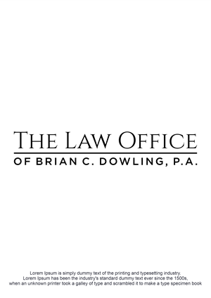 Logo-Design von Abigaill_design für The Law Office of Brian C. Dowling, P.A. | Design: #35024093