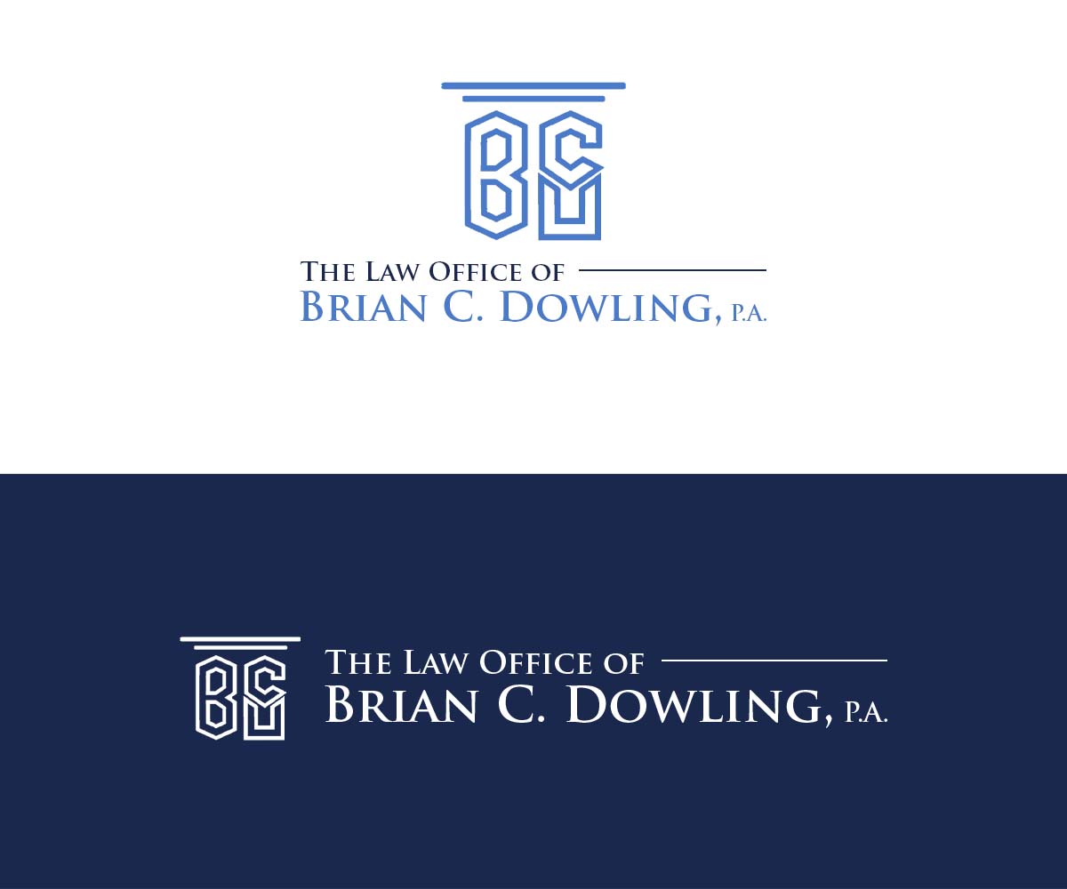 Logo-Design von Raw Canvas für The Law Office of Brian C. Dowling, P.A. | Design #35033567