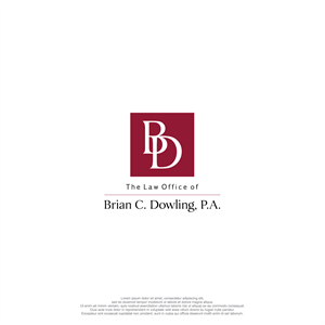 Logo-Design von JoiceSinatra für The Law Office of Brian C. Dowling, P.A. | Design: #35025457