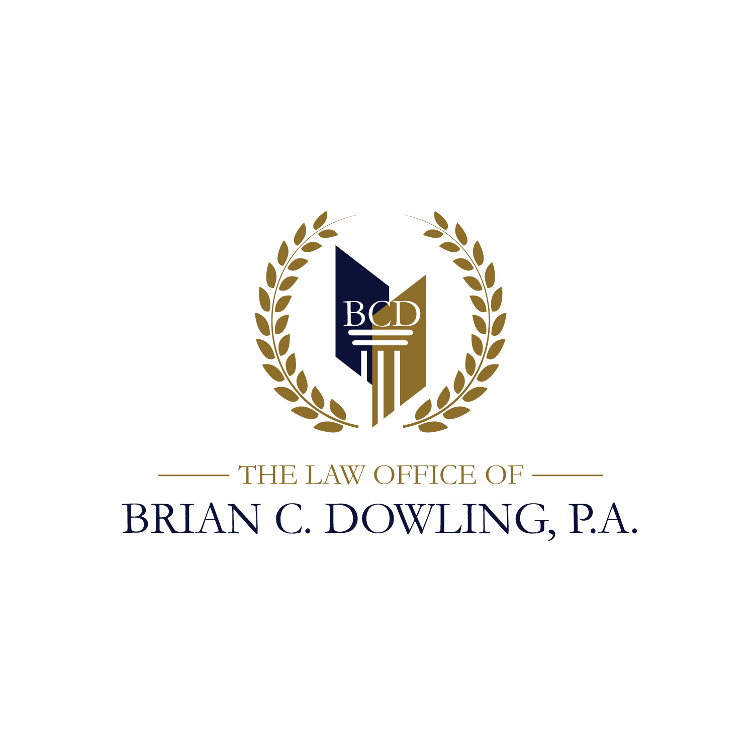 Logo-Design von geni für The Law Office of Brian C. Dowling, P.A. | Design #35025480