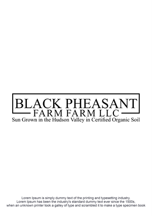 Logo Design by Eldmal for Black Pheasant Farm LLC | Design: #35023982