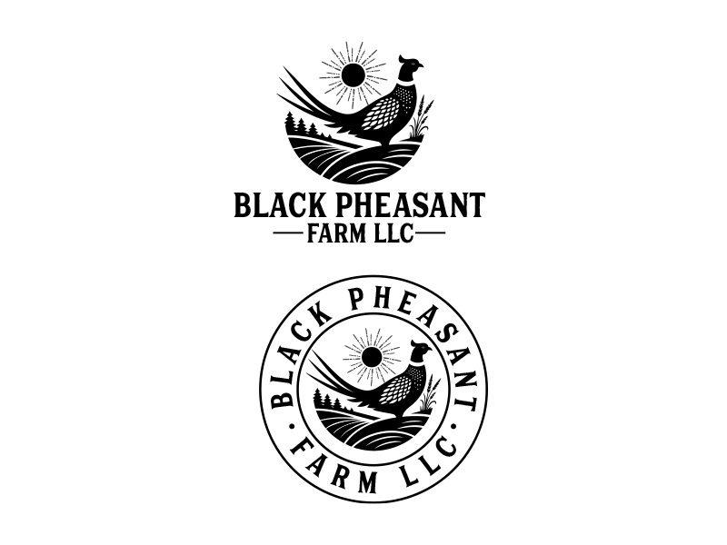 Logo Design by Solarex Corporation for Black Pheasant Farm LLC | Design #35045854